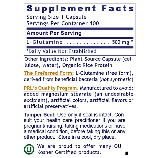 Glutamine, 100 caps - Image 2