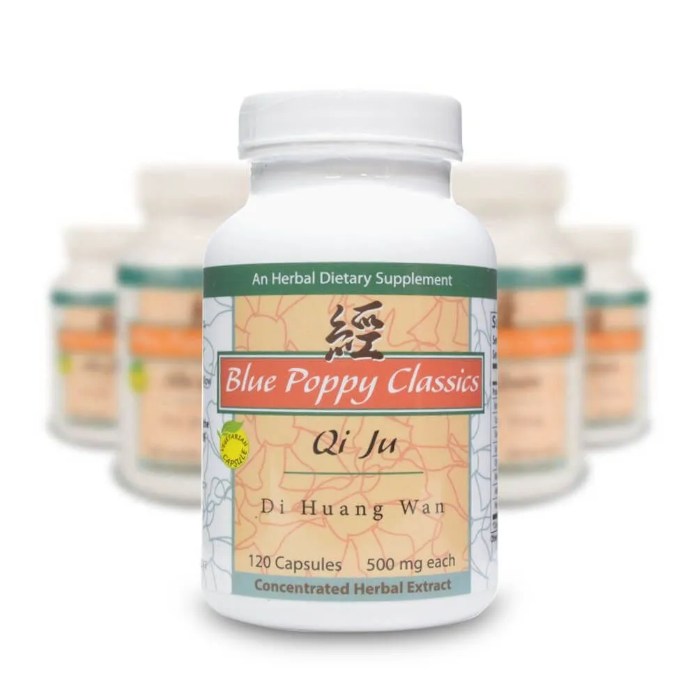 Blue Poppy Classics Qi Ju Di Huang Wan - 120 Capsules