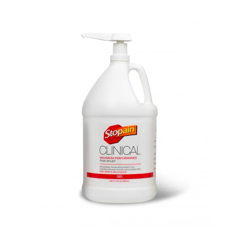 Stopain® Clinical Topical Pain Relief Gel - 1 Gallon