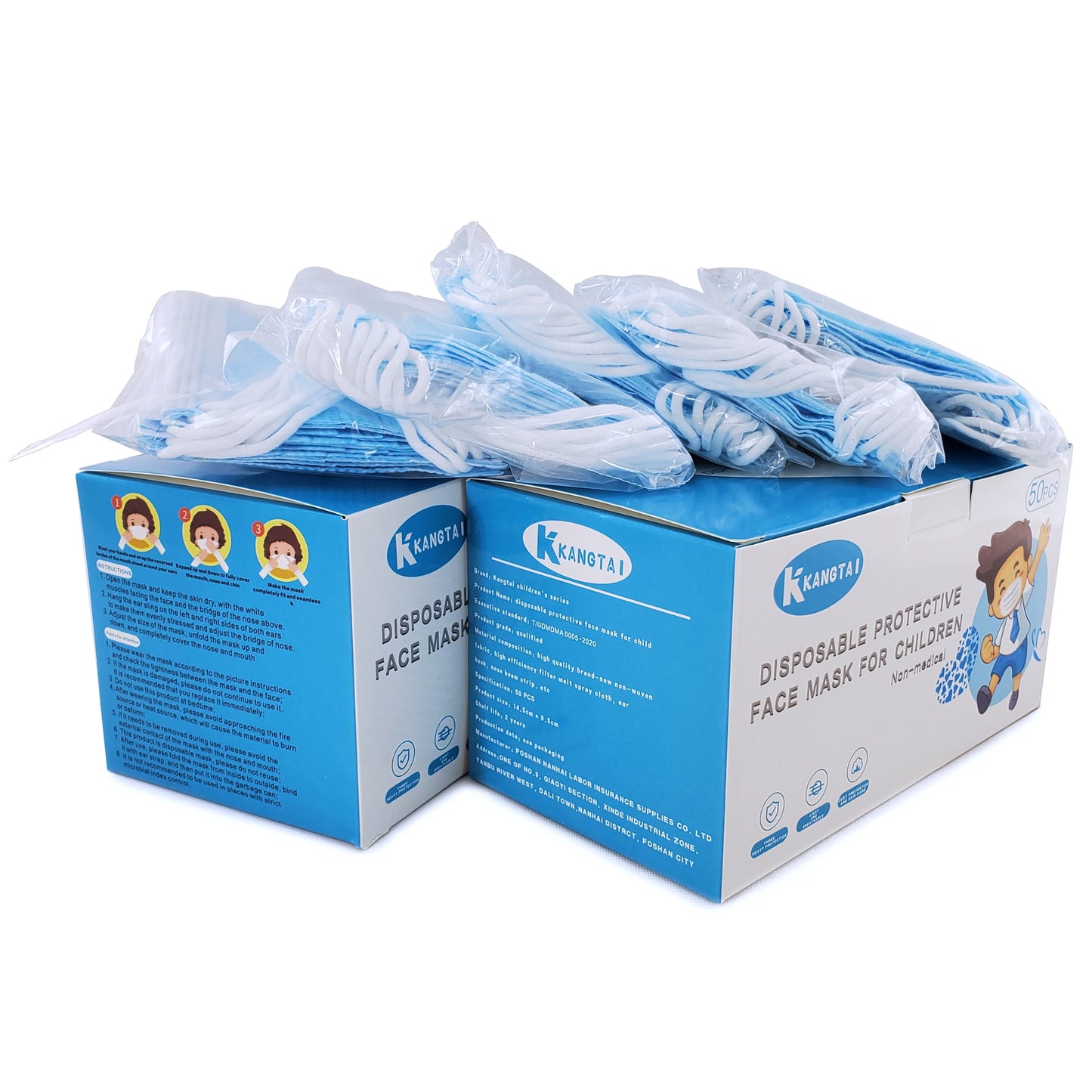 3-ply Disposable Earloop Facemask for Children