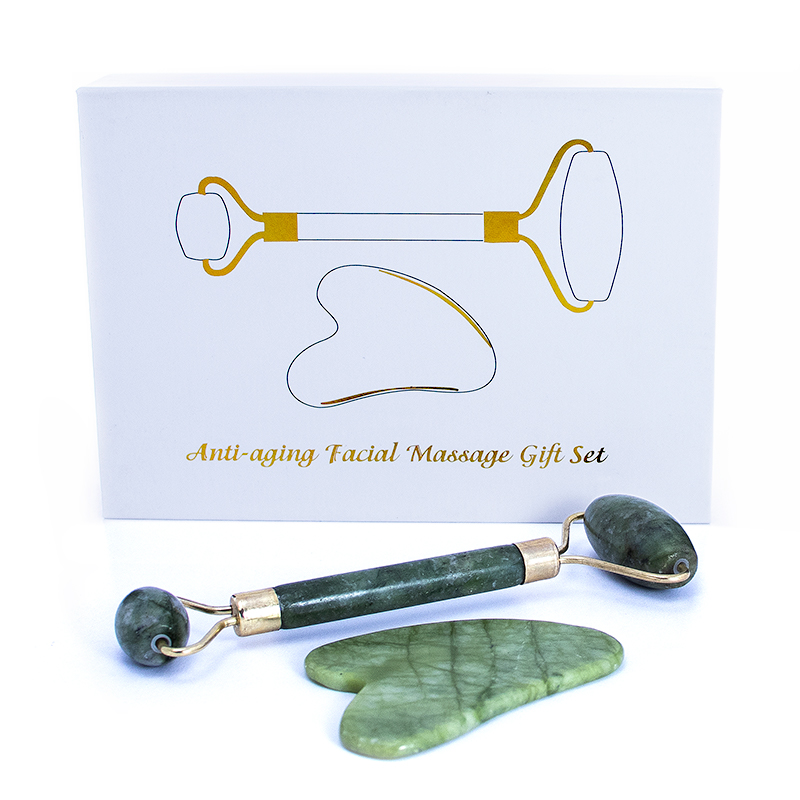 Anti-Aging Facial Massage Gift Set, Green