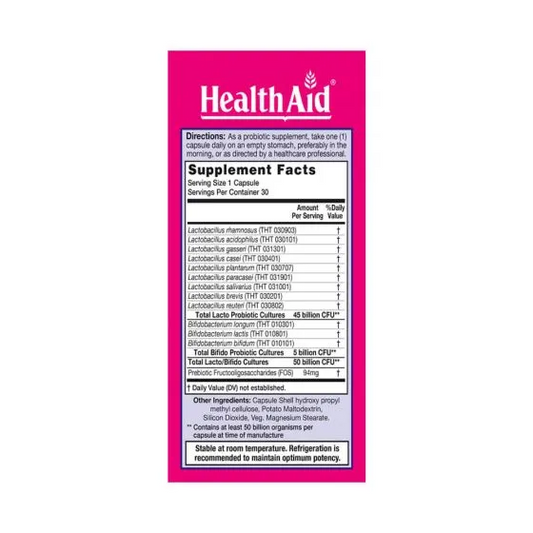 HealthAid Fem Probio 50 billion CFU Capsules