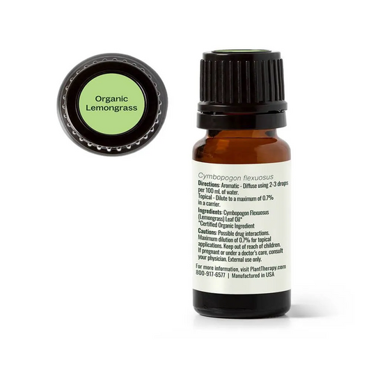 Plant Therapy Organic Lemongrass Essential Oil