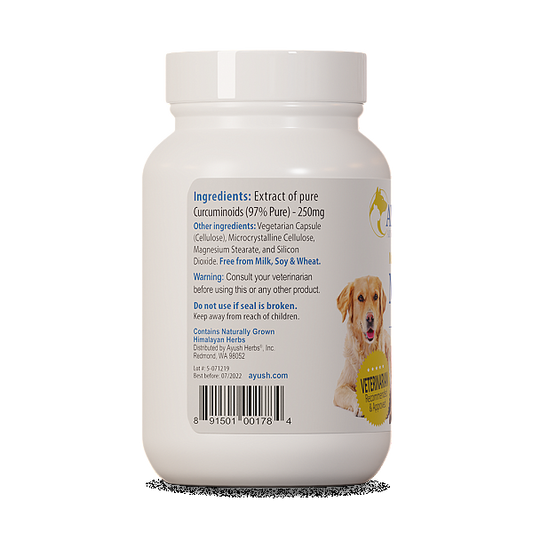 Pet Mobility Curcumin 97%, 90 Caps