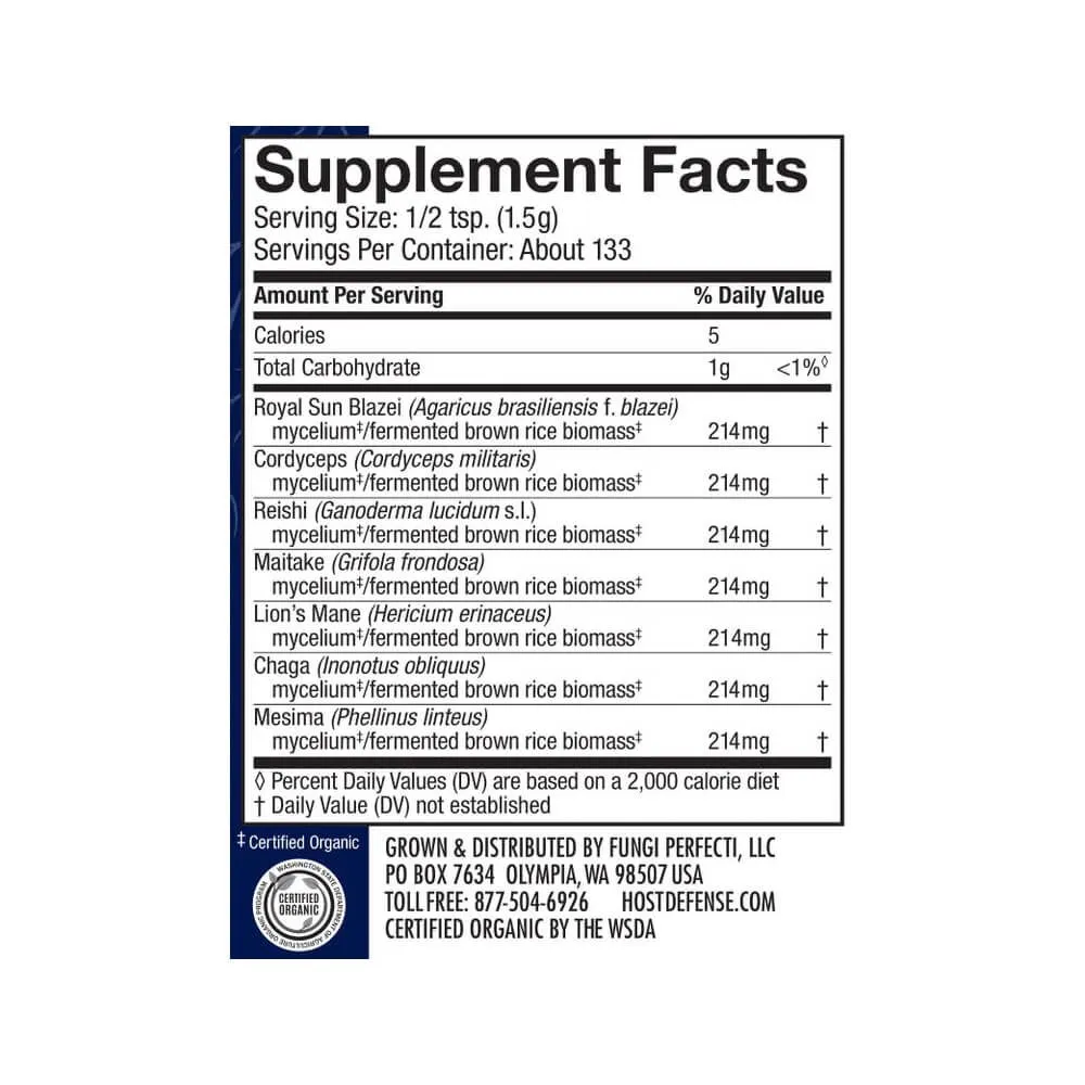 Host Defense Mushrooms Stamets 7 Powder