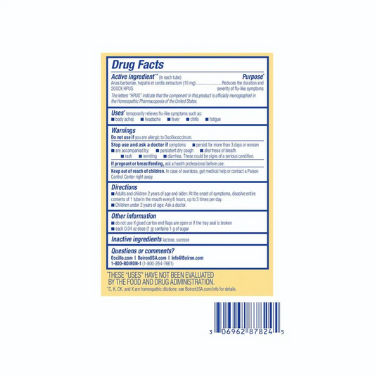 Boiron Oscillococcinum (Cold/Flu)