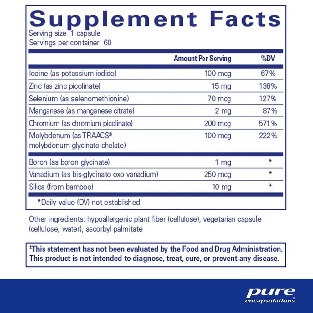 Pure Encapsulations Trace Minerals