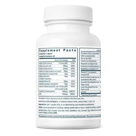 Vital Nutrients Once Daily Multivitamin - 60 Capsules