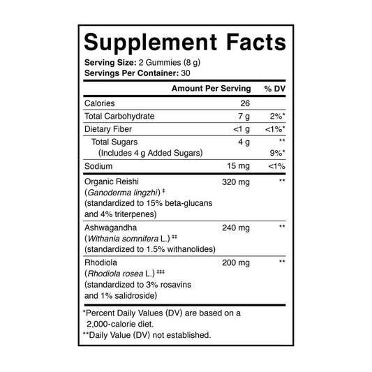 Charlotte's Web™ Reishi + Ashwagandha Stress Support Mushroom Gummies