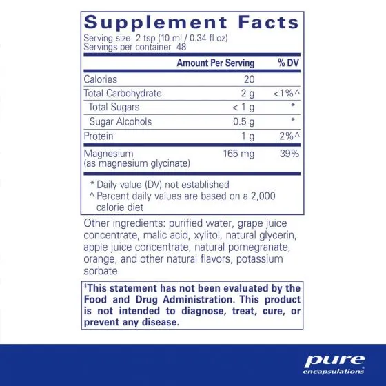 Pure Encapsulations Magnesium Glycinate Liquid