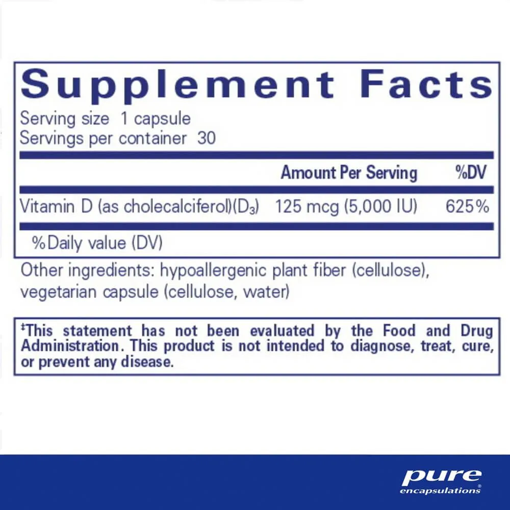 Pure Encapsulations Vitamin D3 5