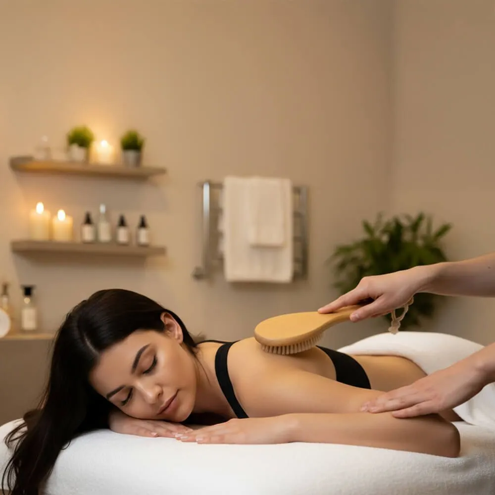 Tiger Tail Dry Brush Therapeutic Lymphatic Massager