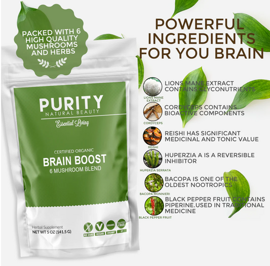 Purity Natural Beauty - Brain Boost Nootropics Powder