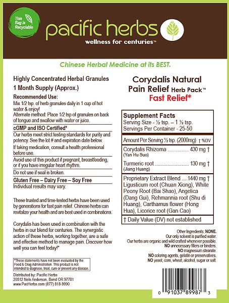 Corydalis Pain Relief Herb Pack, 50g - Image 2