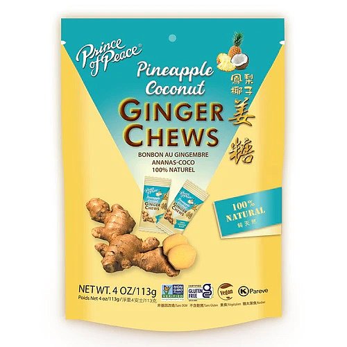 Ginger Chews - Pineapple Coconut, 4oz