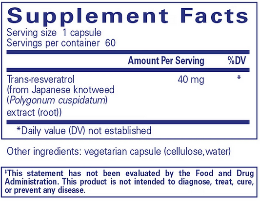 Resveratrol, 60 Caps - Image 2