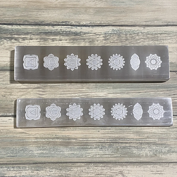 Selenite Charging Platform, Chakras - Medium