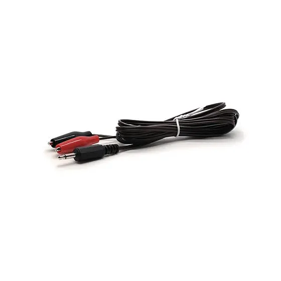 Alligator Clip Wires, 3.5mm - Brown