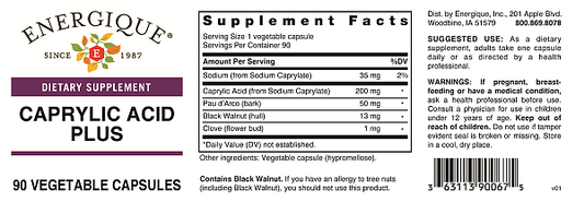 Caprylic Acid Plus, 90 Tabs - Image 2