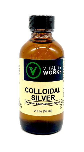 Colloidal Silver 15 ppm (oral drops), 2 oz.