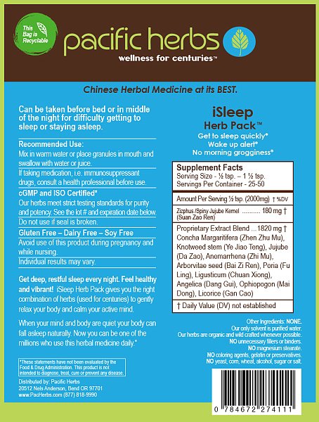 iSLEEP, 100g Packet - Image 2