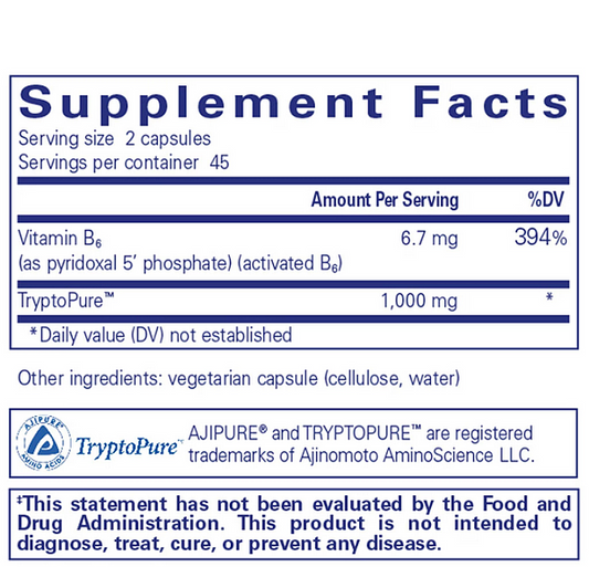 l-Tryptophan (90 capsules) - Image 2