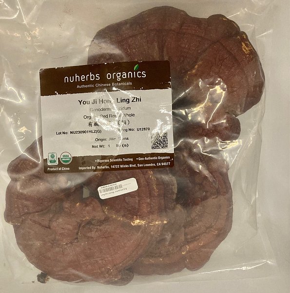 Ling Zhi, Hong (whole) - Certified Organic, 1lb
