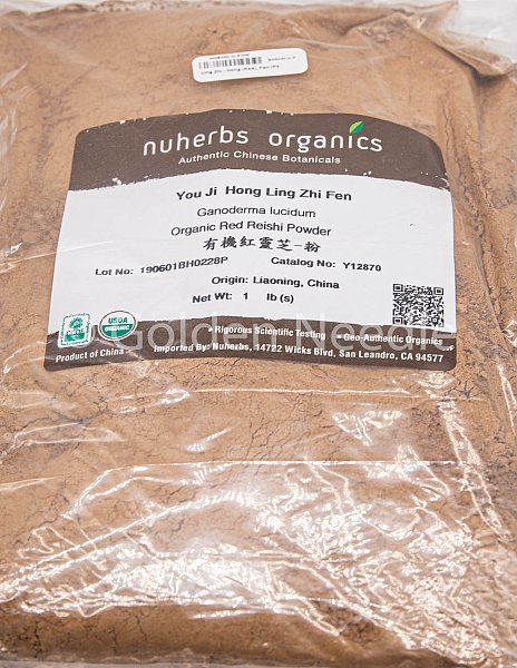 Ling Zhi, Hong (powdered) - Certified Organic, 1lb