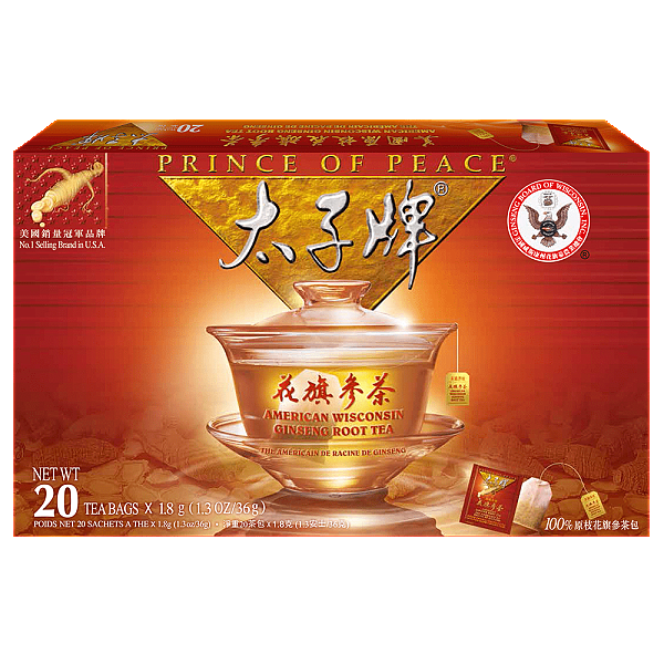 American Ginseng Root Tea, 20 tea bags
