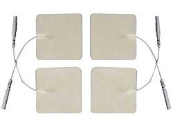 2.0" x 2.0" Economy Electrodes, White Foam, Generic Gel