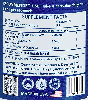Pure Marine Collagen Peptide, 120ct - Image 2