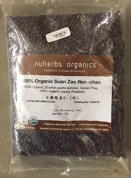 Suan Zao Ren (Chao) - Certified Organic, 1lb
