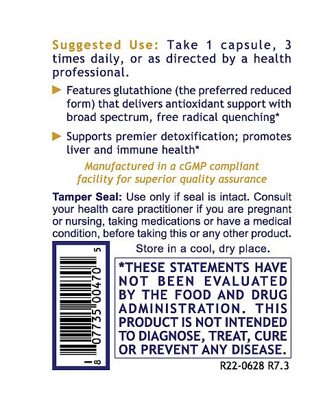 Glutathione Complex, 60 caps - Image 3