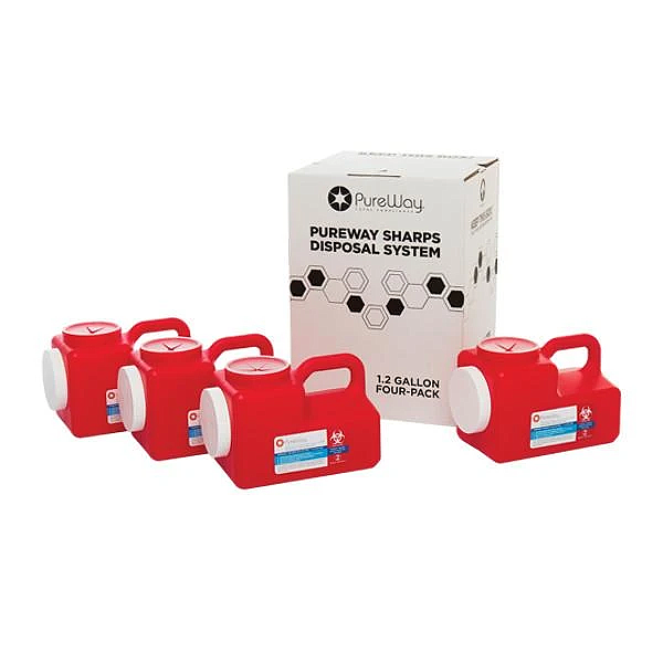 1.2 Gallon Mail Away Needle Disposal System (Four Pack)