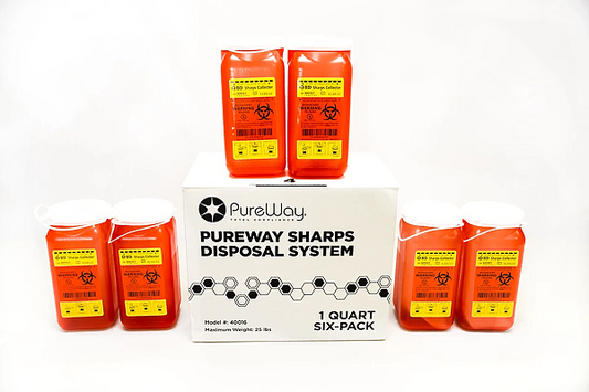 1.4 Quart Mail Away Needle Disposal System (Six Pack)