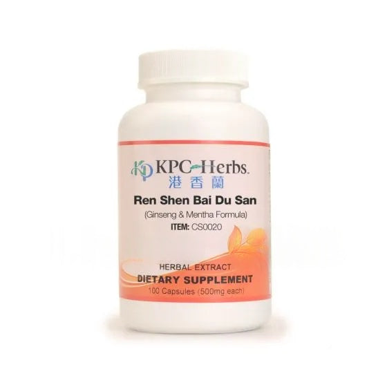 KPC Ren Shen Bai Du San CS0020 - 100 Capsules