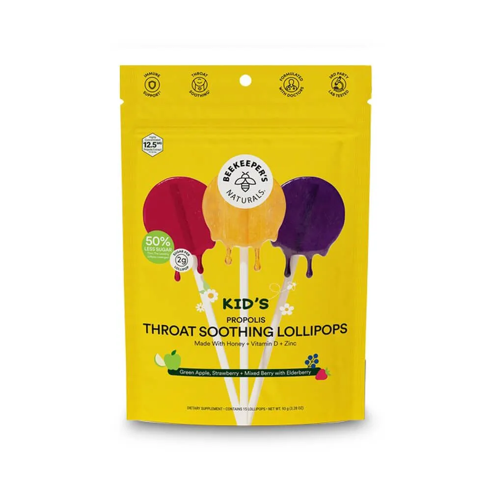Beekeeper's Naturals Propolis Soothing Lollipop - Variety Pack