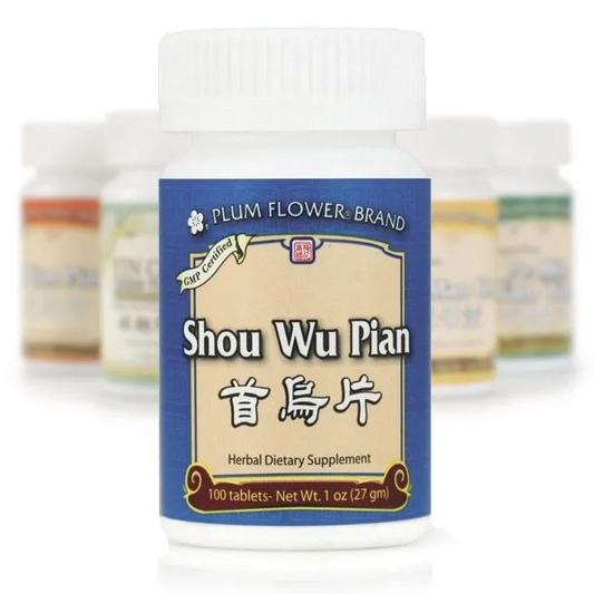 Mayway Plum Flower Shou Wu Pian - 100 Count