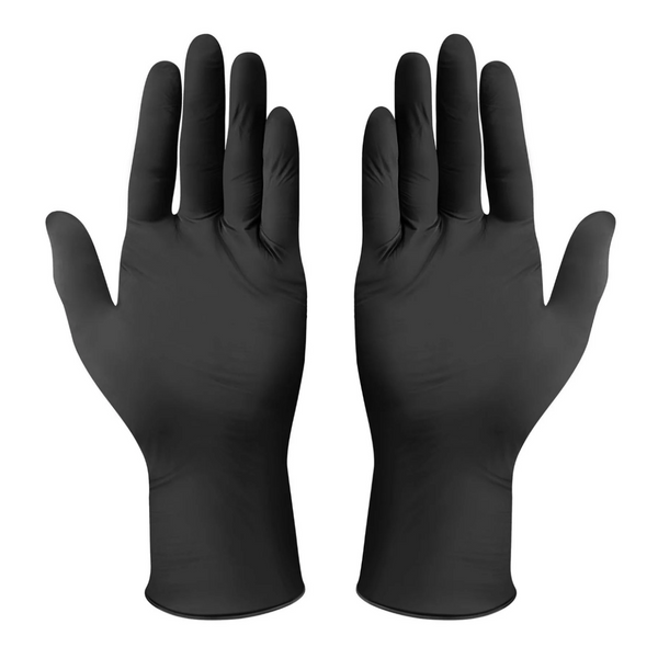 Aurelia Bold Black Powder-Free Nitrile Gloves - 6 Mil Exam Grade