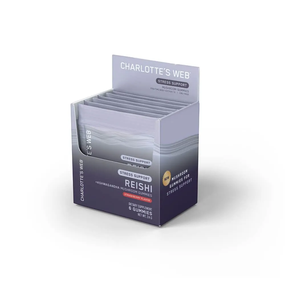 Charlotte's Web™ Mushroom Gummies Sample Packs - Reishi + Ashwagandha Stress Support