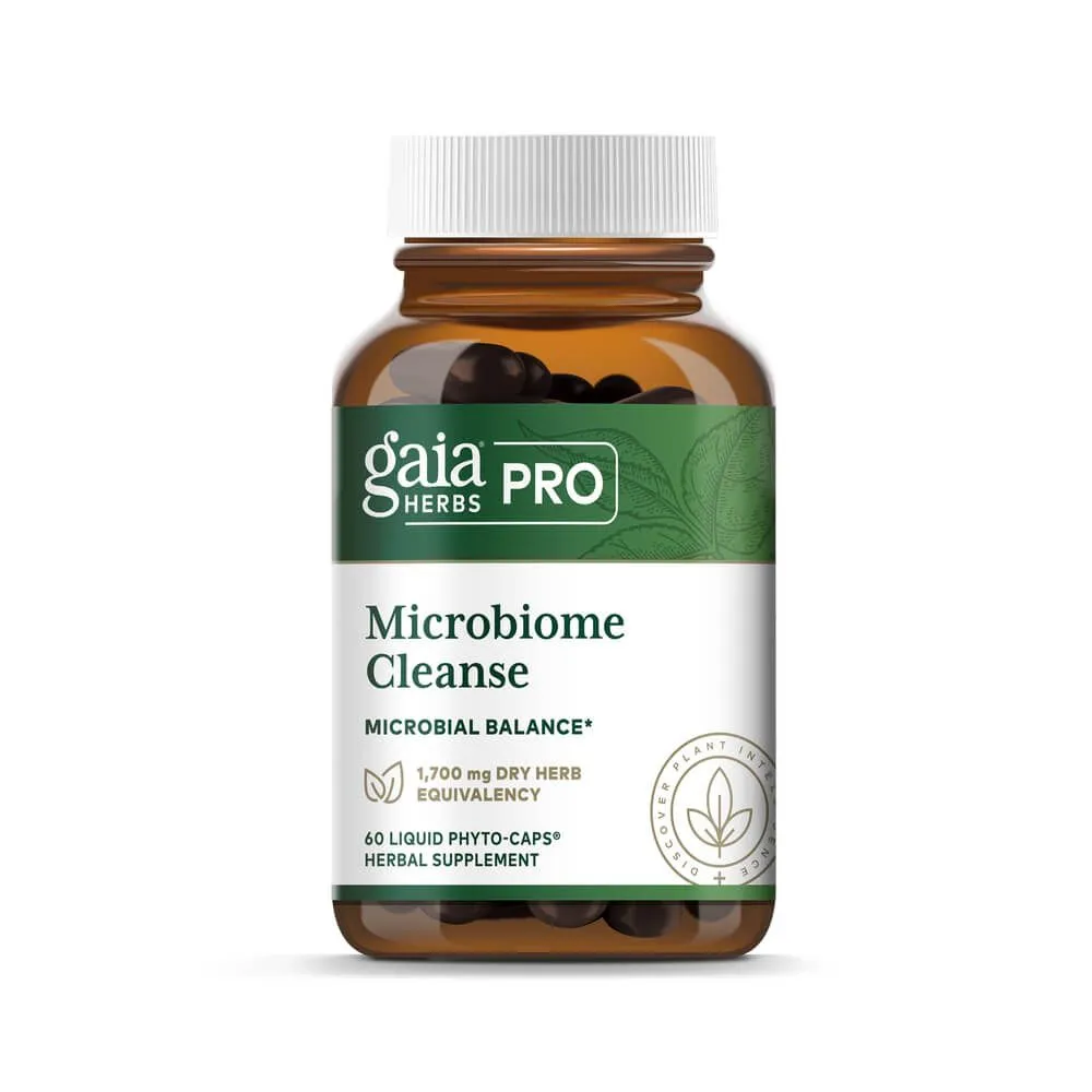 Gaia Herbs PRO Microbiome Cleanse - 60 Capsules
