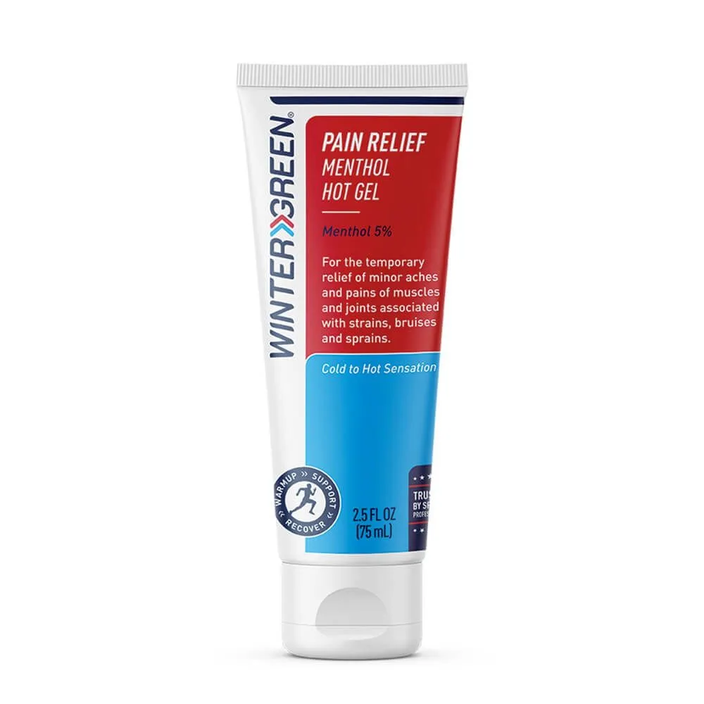 Wintergreen Pain Relief Menthol Hot Gel 2.5 Oz