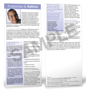 ASTHMA - PATIENT EDUCATION CARDS - 50 PACK