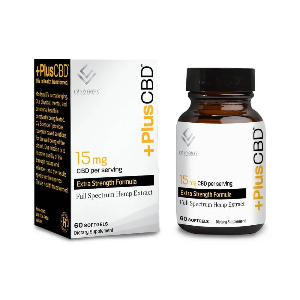 +PlusCBD™ Extra Strength Softgels