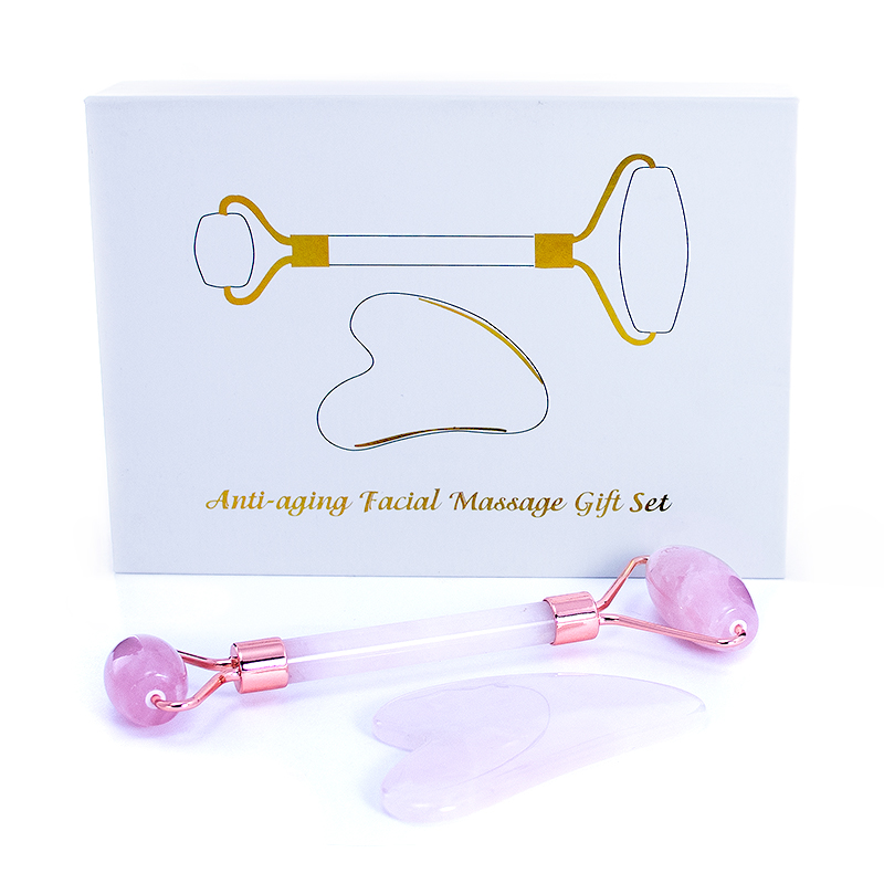 Anti-Aging Facial Massage Gift Set, Rose Quartz