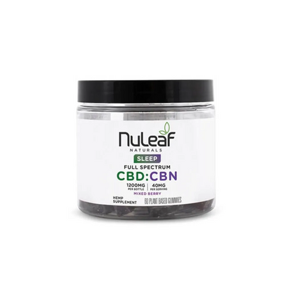 NuLeaf Naturals CBD/CBN 3:1 Sleep Gummies - Mixed Berry