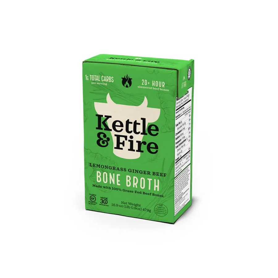 Kettle & Fire Lemongrass Ginger Beef Bone Broth