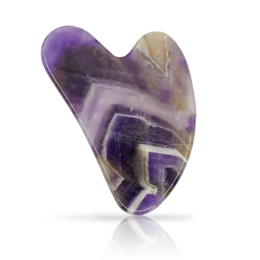 Amethyst Heart-Shaped Gua Sha