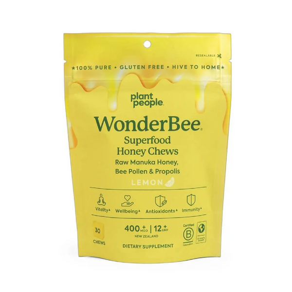 Plant People WonderBee Superfood Honey Chews - Lemon