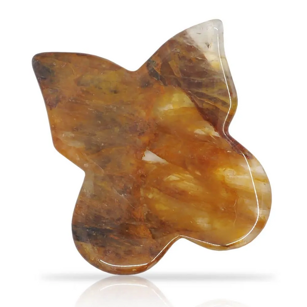 Citrine Butterfly-Shaped Gua Sha